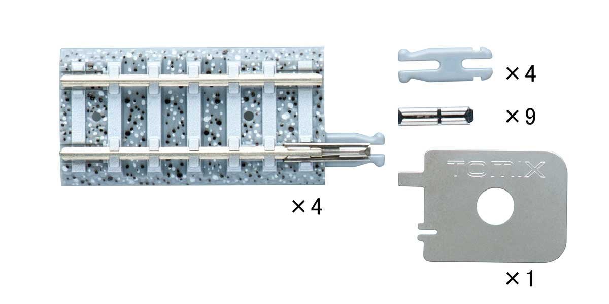 Joint Track w/Concrete Ties S35-J-PC - Fine Track -- Adapts Fine Track to Conventional Track, 1-3, N, TomyTec Co LTD 15307