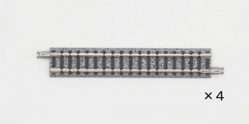 Straight Track S99 - Fine Track -- 3-7/8′ 99mm pkg(4), N, TomyTec Co LTD 18056