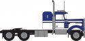1970s Kenworth W900 Seminole Tractor w/36′ Sleeper Cab - Assembled -- Blue, White, N, Trainworx Inc 49034