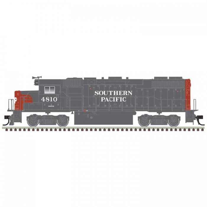 EMD GP38-2 - Sound & DCC - Gold -- Southern Pacific 4810 (gray, red), HO, Trainman 10004583