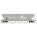 ACF 5250 4-Bay Centerflow Hopper - Ready to Run -- Marion, IL ACFX 58401 (gray, white, red), N, Trainman 50007112