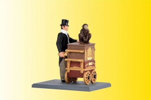 Animated Organ Grinder w/Monkey, HO, Viessmann Modellspielwaren 1549
