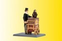 Animated Organ Grinder w/Monkey, HO, Viessmann Modellspielwaren 1549