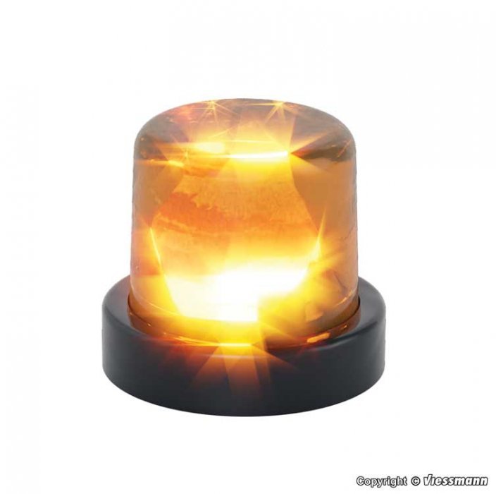 Rotating LED Rotary Beacon -- Yellow, HO, Viessmann Modellspielwaren 3570
