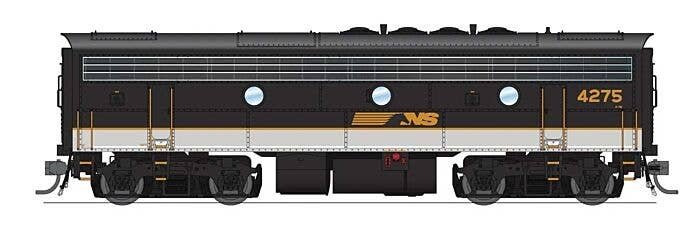 EMD F7B - Sound and DCC - Paragon4(TM) -- Norfolk Southern 4276 (Tuxedo, black, white, gold), HO, Broadway Limited Imports 9703