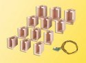 House Illumination Starter Set -- 12 Lightboxes (4 Different Sizes) & 1 White , All Scales, Viessmann Modellspielwaren 6005