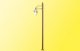 Wooden Post Lamp -- 90mm, HO, Viessmann Modellspielwaren 6065