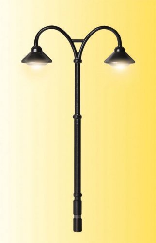 Baden-Baden Double Platform Lamp -- 2-15/16′ 7.4cm Tall, HO, Viessmann Modellspielwaren 6109