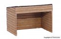 Goat Stable w/Goats -- Polyplate Kit - 1-7/16 x 1-1/8 x 1-1/8′ 3.7 x 2.8 x 2.8cm, HO, Vollmer Gmbh 43745