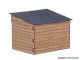 Goat Stable w/Goats -- Polyplate Kit - 1-7/16 x 1-1/8 x 1-1/8′ 3.7 x 2.8 x 2.8cm, HO, Vollmer Gmbh 43745