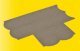 Cobblestone Street T Intersection -- 8-11/16 x 7-11/16′ 22 x 19.5cm, HO, Vollmer Gmbh 48243