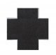 Weathered Asphalt Street 90-Degree Intersection -- 5-7/8 x 5-7/8′ 15 x 15cm, HO, Vollmer Gmbh 48261