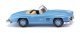 Mercedes-Benz 300 SL Convertible - Assembled -- Blue, HO, Wiking 23301