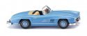 Mercedes-Benz 300 SL Convertible - Assembled -- Blue, HO, Wiking 23301