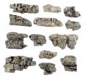 Rock Outcroppings - Ready Rocks -- 13 Pieces, All Scales, Woodland Scenics 1139