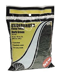 Underbrush Clump-Foliage 18 cu.in. -- Dark Green, All Scales, Woodland Scenics 137