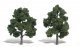 Ready-Made `Realistic Trees` - Deciduous - 6 to 7` 15.2 to 17.8cm pkg(2) -- Medium Gree, All Scales, Woodland Scenics 1516