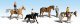 Scenic Accents(R) -- Horseback Riders pkg(4), HO, Woodland Scenics 1889