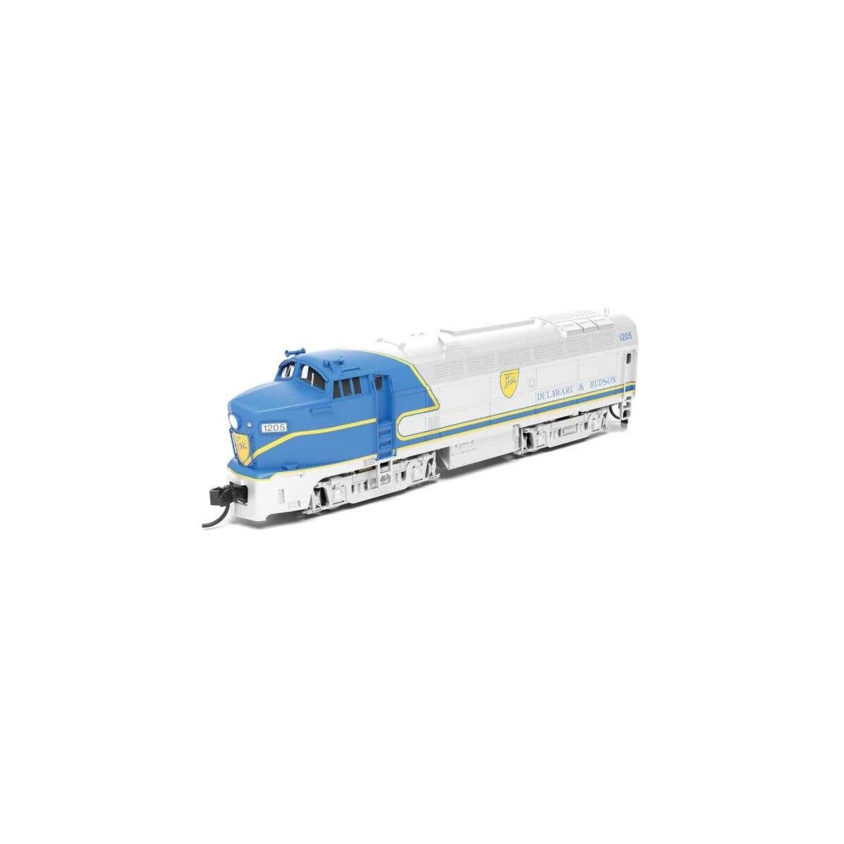 Baldwin RF16A Sharknose - Sound and DCC - Paragon4 -- Delaware & Hudson 1216 (silver, blue, yellow), N, Broadway Limited Imports