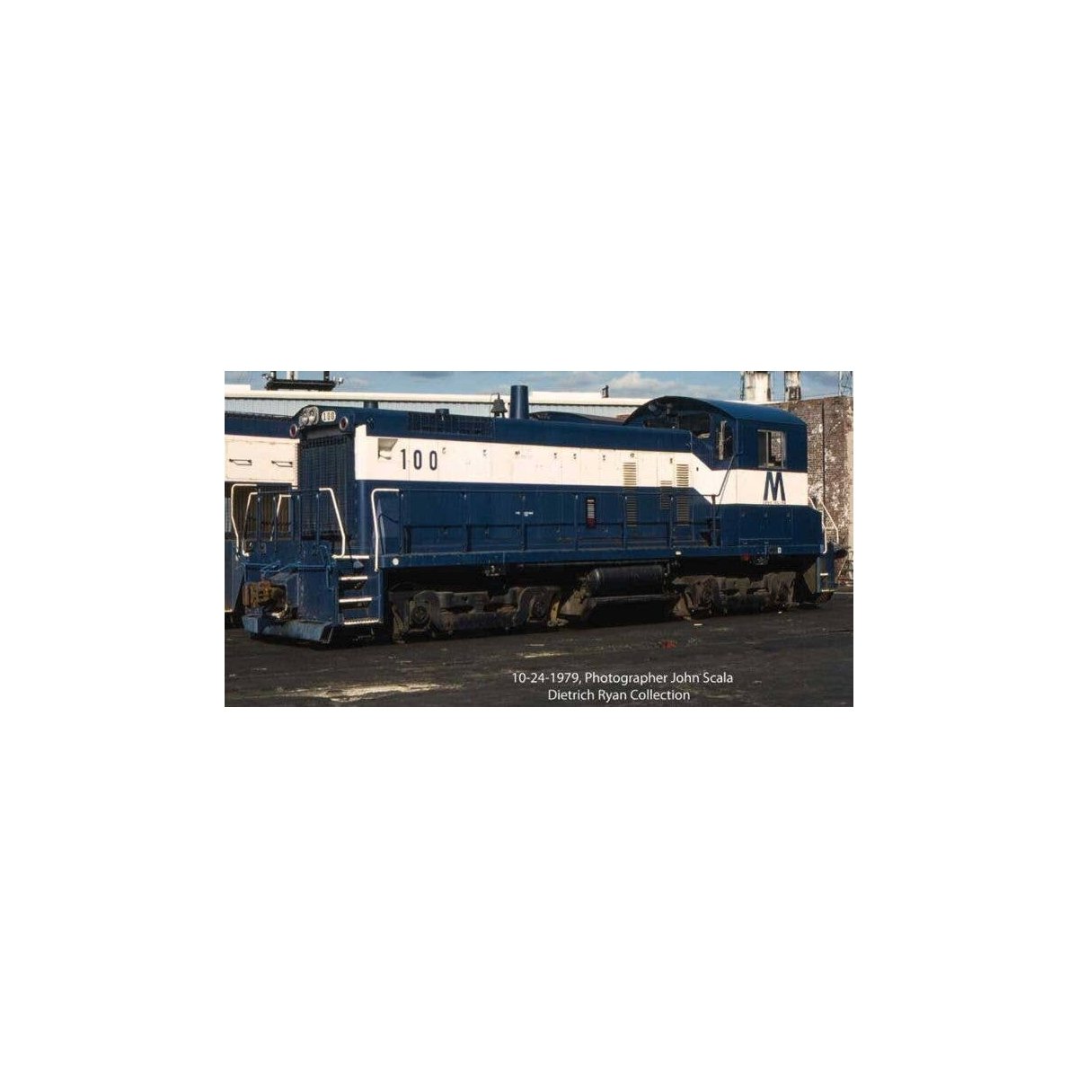 EMD SW1001 - Standard DC -- Long Island 104 (As-Built, blue, white), HO, Bowser Manufacturing Co. 60604