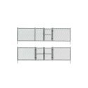 Chain Link Fence - Kit with Gates, Hinges & Planter Pins -- Total Scale Length: 192′ 58.5m, N, Woodland Scenics 2993