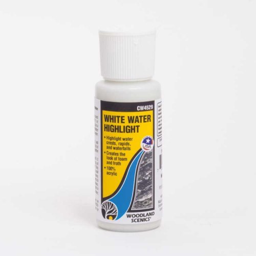 Water System - White Water Highlight -- 2oz 59.1mL, All Scales, Woodland Scenics 4529