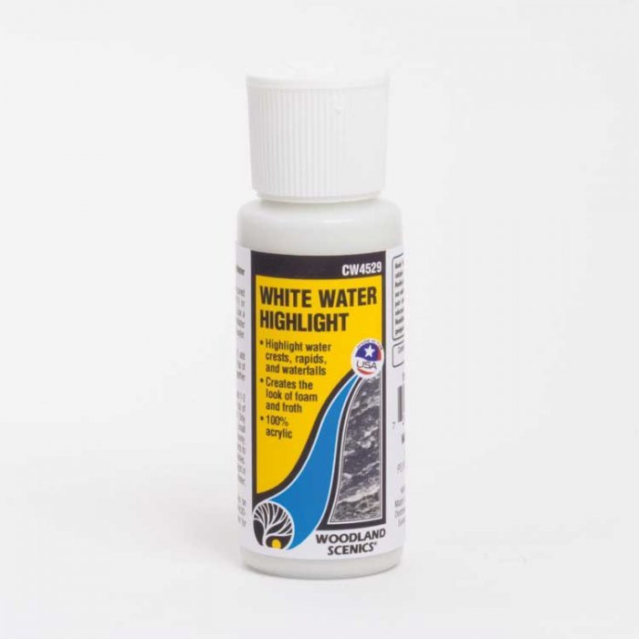 Water System - White Water Highlight -- 2oz 59.1mL, All Scales, Woodland Scenics 4529