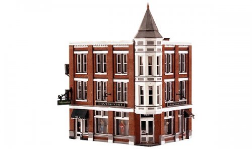 Built-&-Ready(R) Landmark Structures(R) - Lighted - Assembled -- Davenport Department Store - 5-, HO, Woodland Scenics 5039
