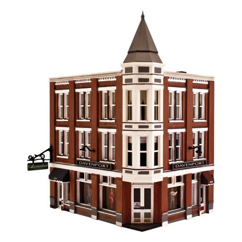 Davenport Department Store - Landmark Structures(R) -- Kit - 2-3/4 x 2-1/16 x 3-3/4′ 7 x 5.2 x 9, N, Woodland Scenics 5214