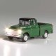 Green Pickup - Just Plug(R) Lighted Vehicle -- Green, N, Woodland Scenics 5610