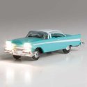 Fancy Fins - Just Plug(R) Lighted Vehicle -- Turquoise, White, N, Woodland Scenics 5620