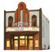 Theatre w/Lights - Built & Ready Landmark Structures(R) -- Assembled - 7-17/32 x 9-1/4 x 9-11/64′, O, Woodland Scenics 5854
