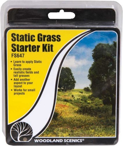 Field System -- Static Grass Starter Kit, All Scales, Woodland Scenics 647