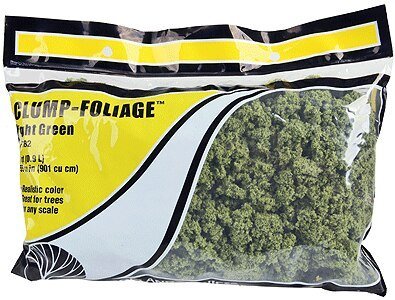 Clump Foliage(TM) - 1 Quart 946mL -- Light Green, All Scales, Woodland Scenics 682