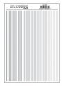 Dry Transfer Stripes - .010, 1/64, .022, 1/32 & 3/64′ Wide -- Silver, All Scales, Woodland Scenics 764