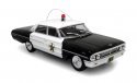1964 Ford Galaxie Police Cruiser - Assembled -- Mayberry (black, white), 1/43, Iconic Replicas 430364