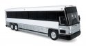 MCI D4000 Coach - Assembled -- Painted, Unlettered (white, silver, black), HO, Iconic Replicas 870483