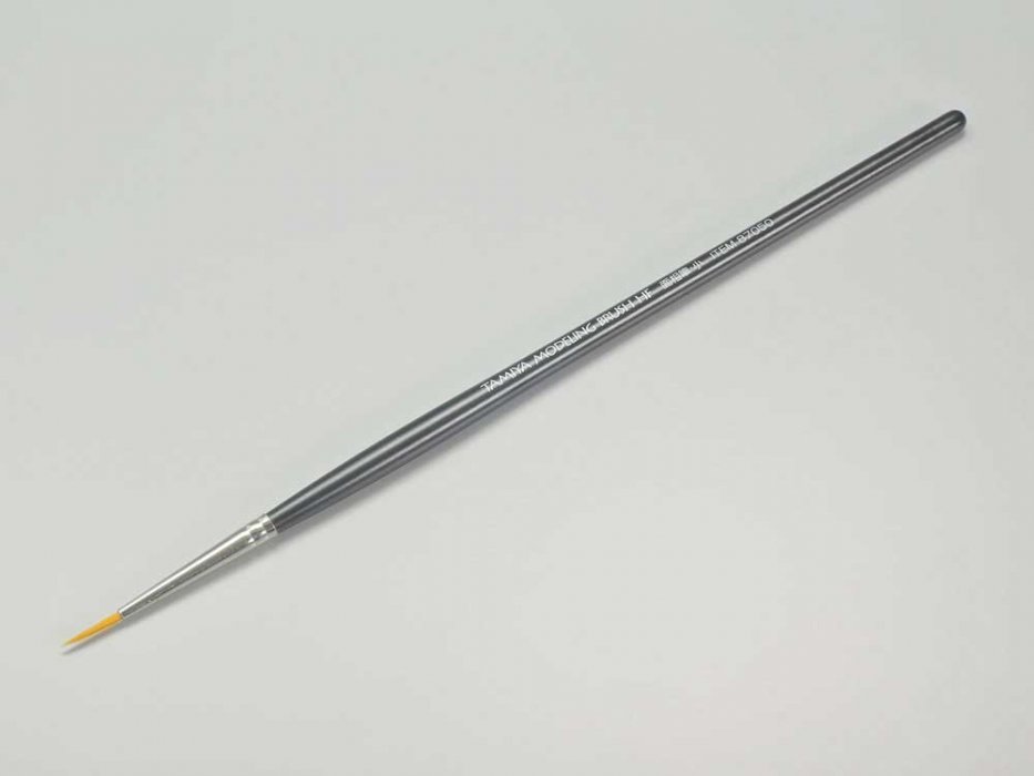 High Finish Fine-Pointed Brush -- Small, All Scales, Tamiya Paints 87050