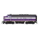 EMD F3A - Standard DC - Stealth -- Atlantic Coast Line 344 (purple, wilver, yellow), HO, Broadway Limited Imports 9654