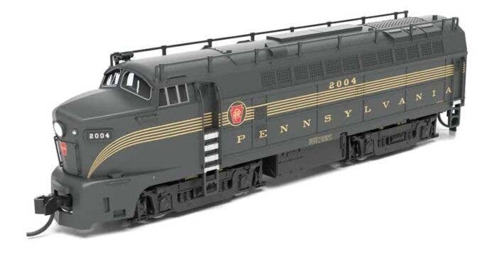 Baldwin BF16 Sharknose Powered A-Unpowered B Set - Standard DC - Stealth -- Pennsylvania Railroad 2004A, 2004B (Brunswick Green,