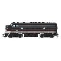 EMD F7A - Standard DC - Stealth -- Reading & Northern 270 (2020s Excursion Scheme, black, white, red), HO, Broadway Limited Impo