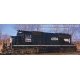 EMD SD40-2R - Standard DC - Executive Line -- Illinois Central 6002 (black, white, Operation Lifesaver Logo), HO, Bowser Manufac