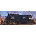 EMD SD40-2R - Standard DC - Executive Line -- Illinois Central 6002 (black, white, Operation Lifesaver Logo), HO, Bowser Manufac