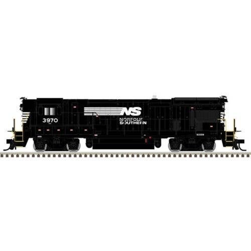 GE B23-7 High Nose - Standard DC - Master(R) Silver -- Norfolk Southern 3970 (black, white), HO, Atlas Model Railroad Co. 100046
