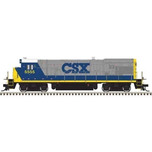 GE B30-7 Low Nose - Standard DC - Master(R) Silver -- CSX 5555 Spirit of Greenville (YN2, Bright Future, gray, blue, yellow), HO