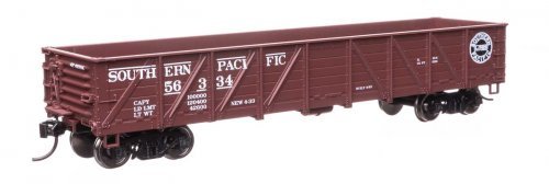 40′ 50-Ton Drop Bottom Gondola - Ready to Run -- Southern Pacific(TM) 56334, HO, WalthersMainline 56119