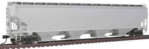 67′ Trinity 6351 4-Bay Covered Hopper - Ready to Run -- Undecorated, HO, WalthersProto 105800
