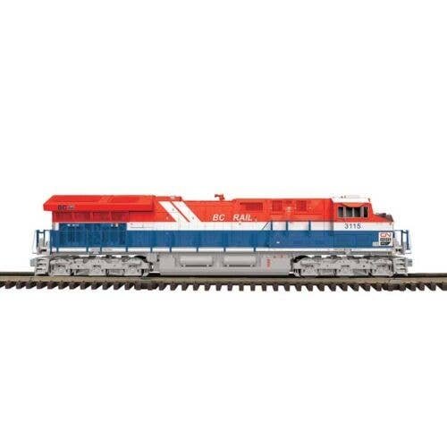 GE ES44AC - 2-Rail - Proto-Sound 3.0 & DCS - Premier(TM) -- Canadian National 3115 (BC Rail Heritage, red, white, blue), O, Atla