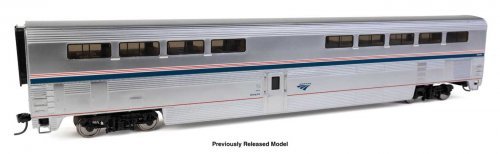85′ Pullman-Standard Superliner I Diner - Lighted - Ready to Run -- Amtrak(R) 38000 (Phase VI), HO, WalthersProto 12036