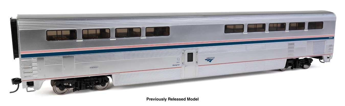 85′ Pullman-Standard Superliner I Diner - Lighted - Ready to Run -- Amtrak(R) 38000 (Phase VI), HO, WalthersProto 12036